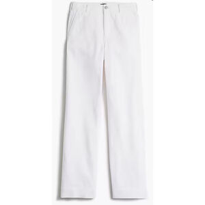 NWT J.Crew Factory Drapey denim trouser size 33 waist in white